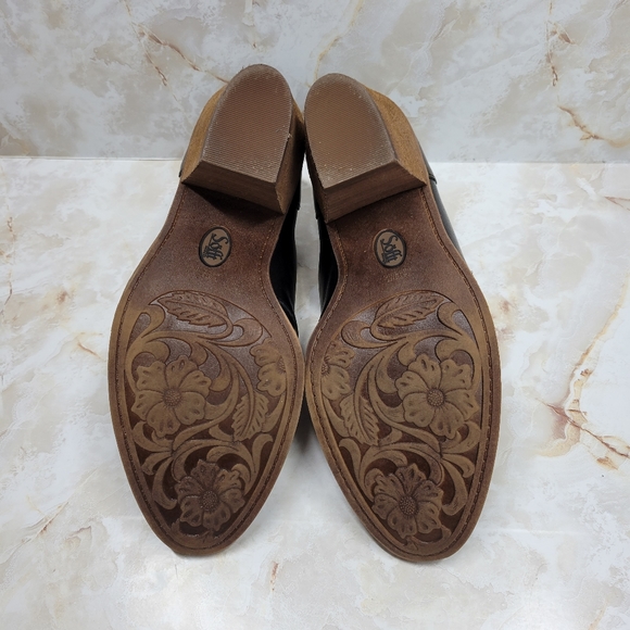 SOFFT Black leather Tailynn Oxford booties sz 9.5 - Picture 8 of 11